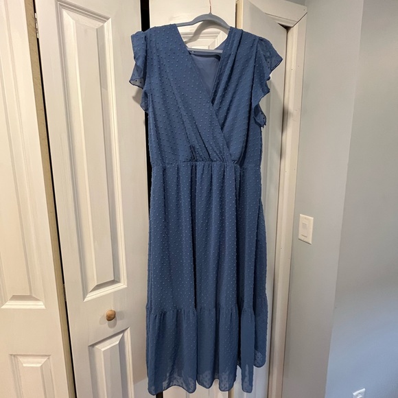 Amazon Dresses & Skirts - Amazon Blue Midi Dress